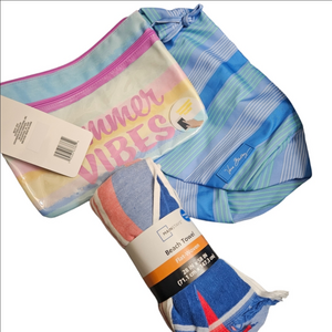 Vera Bradley Summer Vibes Pouch and Towel Set